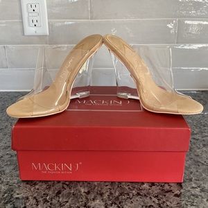 Clear Wedge Heel. Perfect pageant/prom/wedding shoe. Great condition. Size 6.5.
